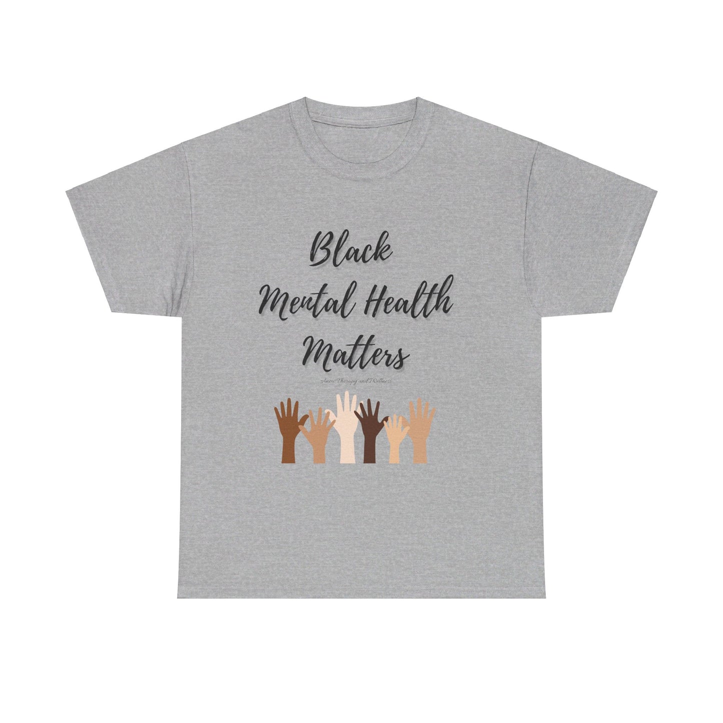 Black Mental Health Matters Unisex Heavy Cotton Tee