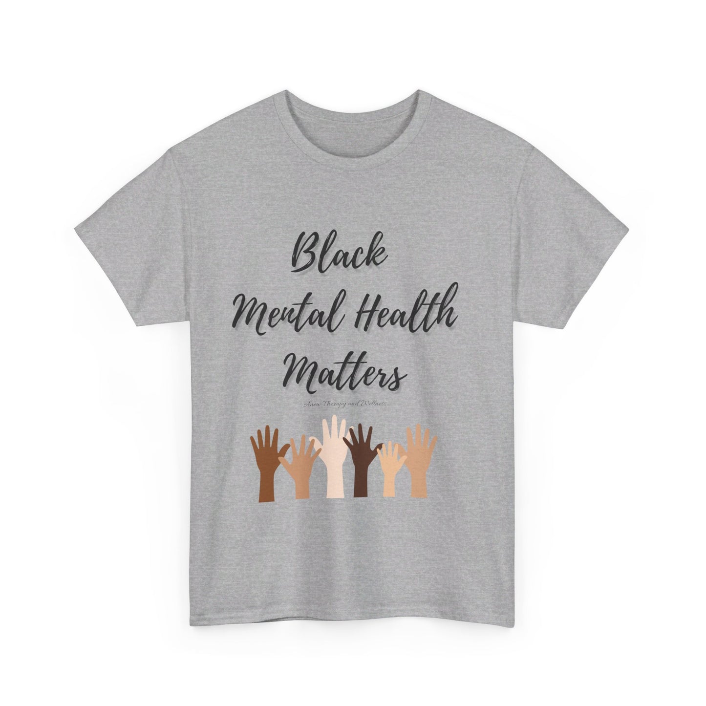 Black Mental Health Matters Unisex Heavy Cotton Tee