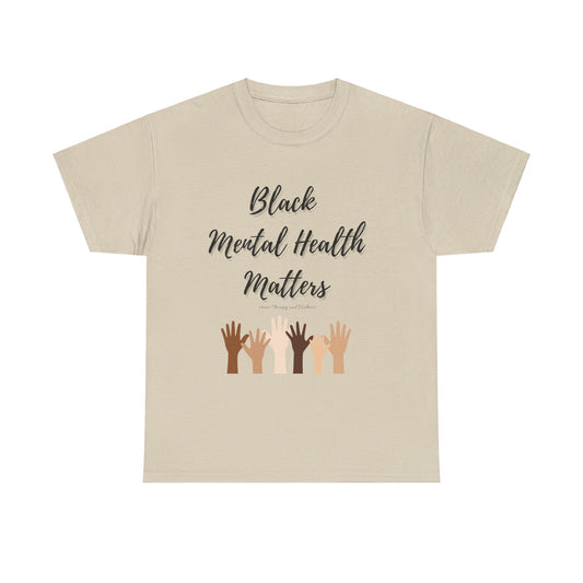 Black Mental Health Matters Unisex Heavy Cotton Tee