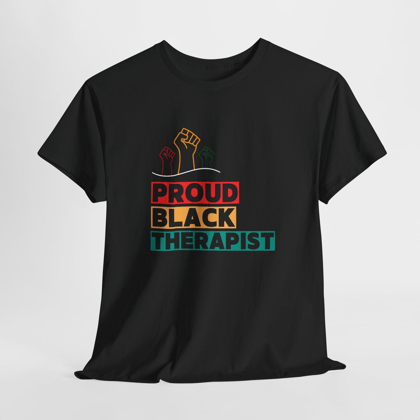 Proud Black Therapist Unisex Heavy Cotton Tee