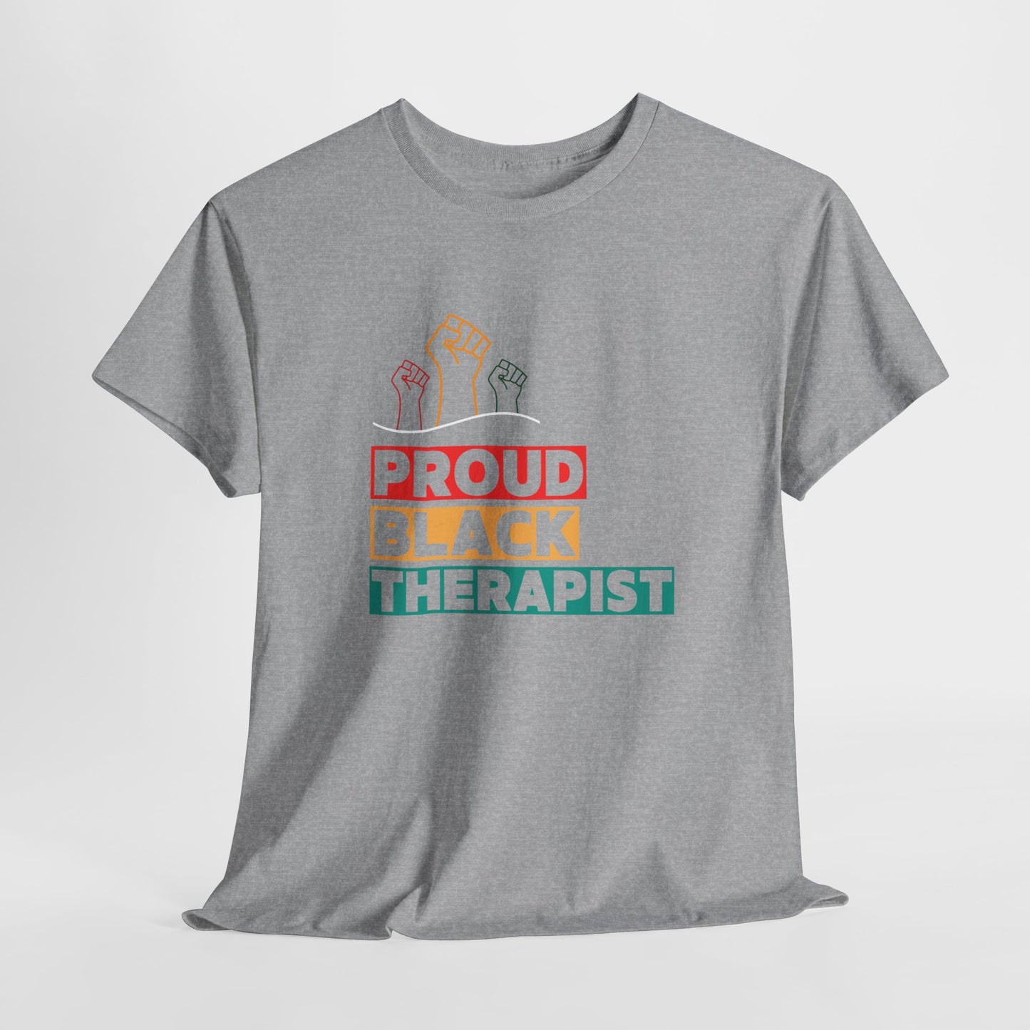 Proud Black Therapist Unisex Heavy Cotton Tee