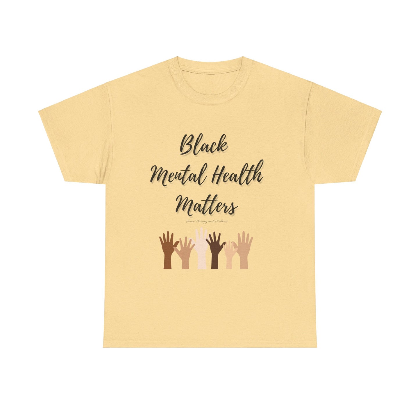 Black Mental Health Matters Unisex Heavy Cotton Tee
